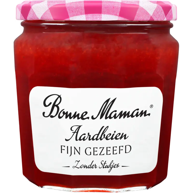 Aardbeien fijn gezeefd