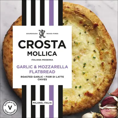 Garlic & mozzarella flatbread
