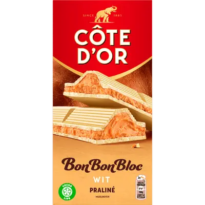 Bonbonbloc praline wit