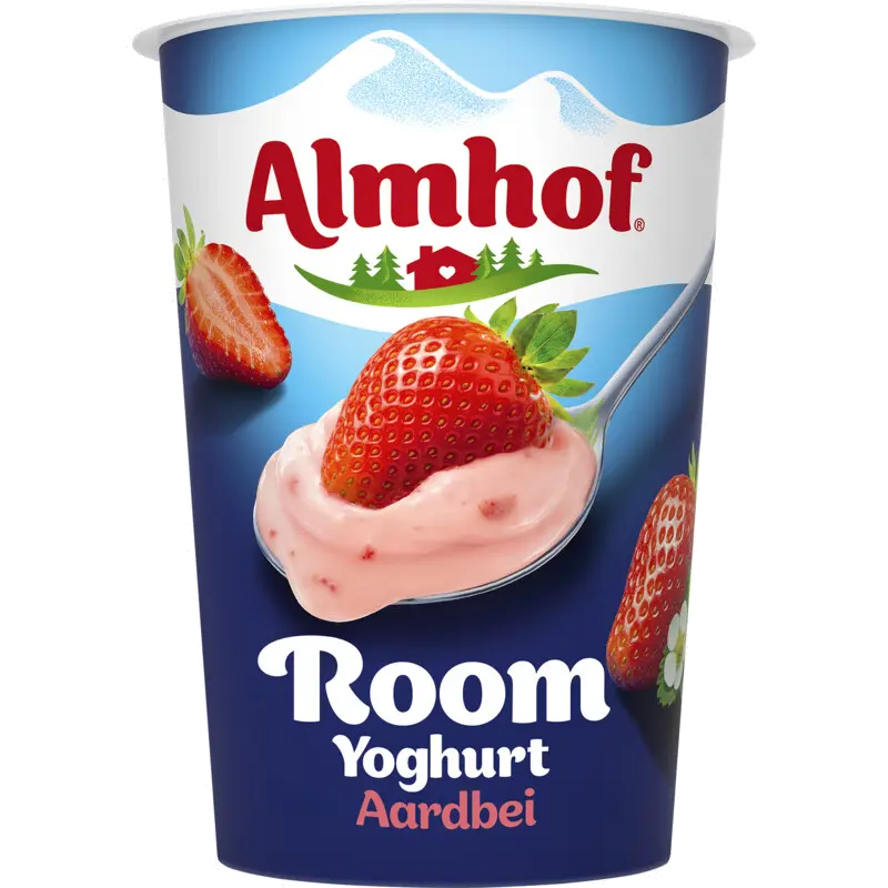 Roomyoghurt aardbei