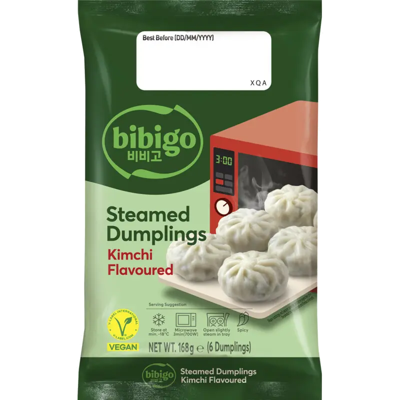Steamed dumplings kimchi flavour