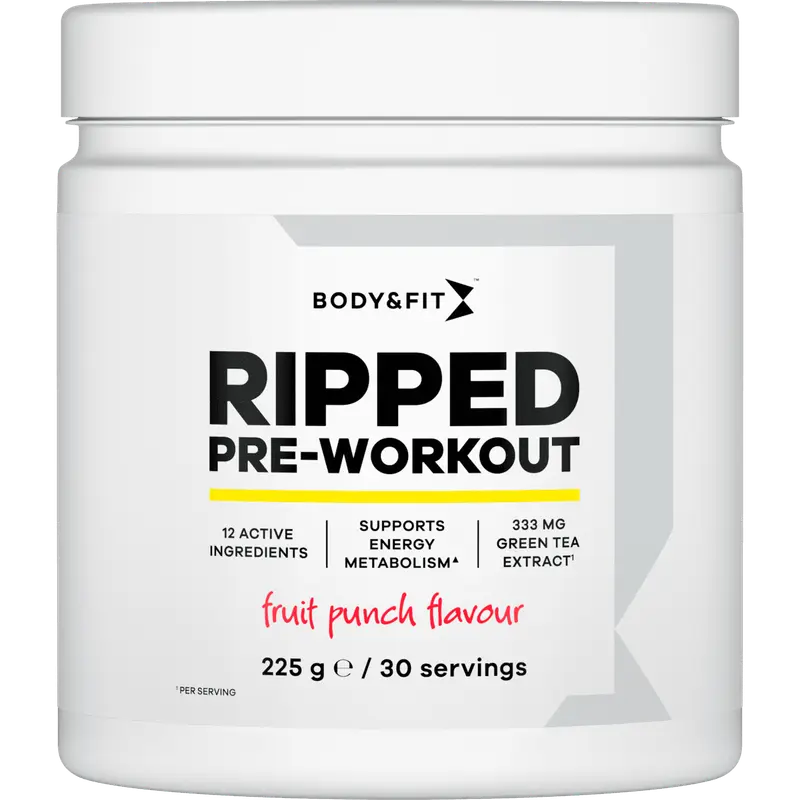 Ripped Pre-Workout Fruit Punch 225 gram