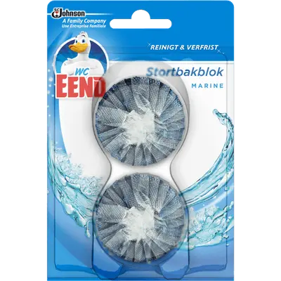 Toiletblok stortbakblok blauw