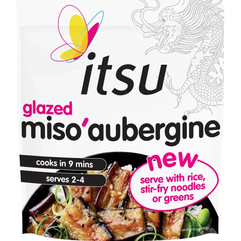 Glazed miso aubergine