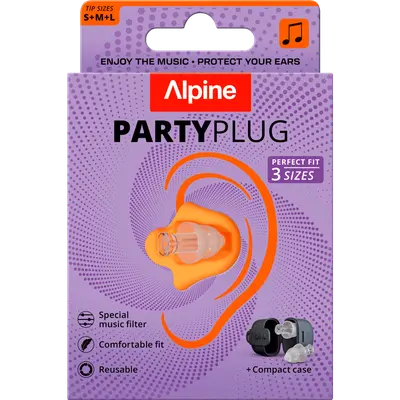 PartyPlug Transparant Herbruikbare Muziek Oordoppen 1 paar