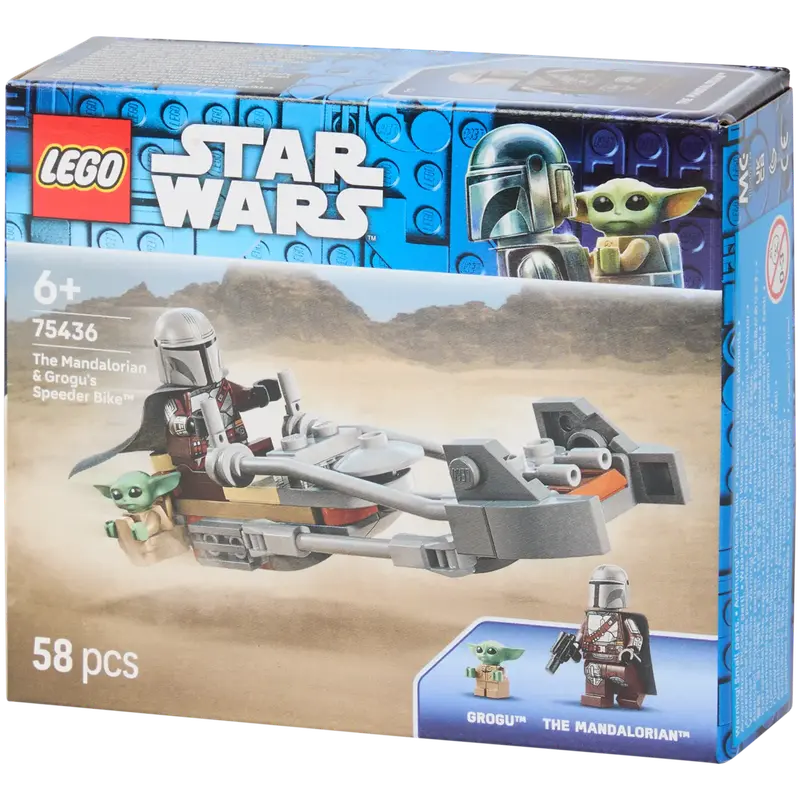 Star Wars ™ 75436 De Mandalorian en Grogu's speederbike