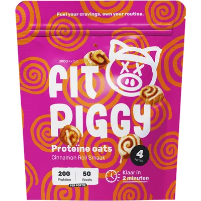 Proteïne oats cinnamon bun