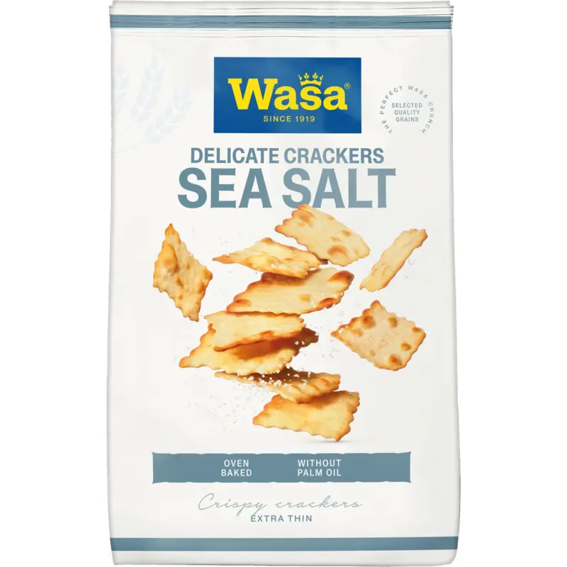 Delicate Crackers Zeezout - 180 g