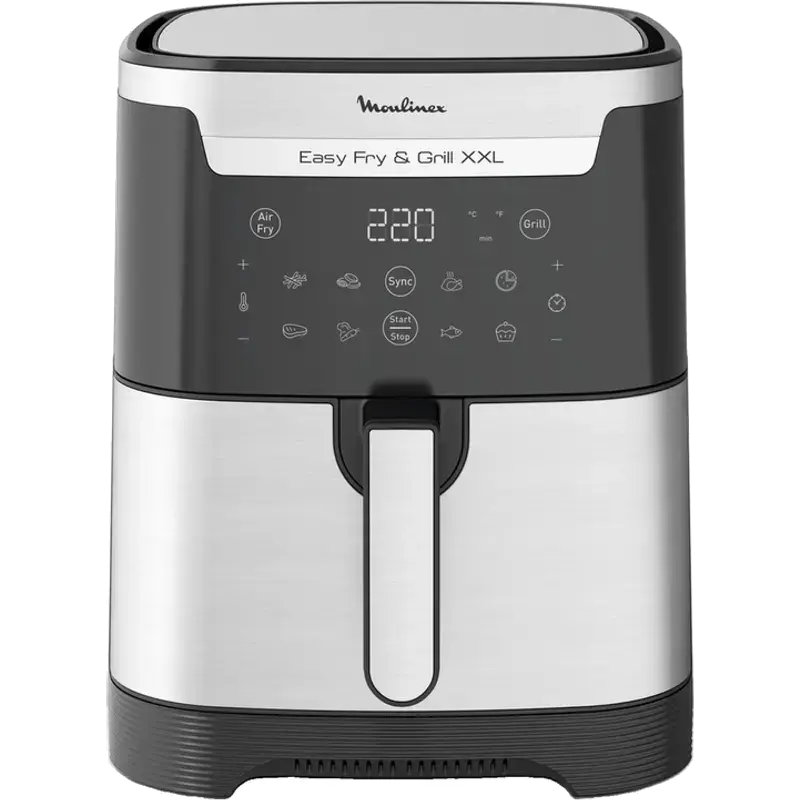 Moulinex EZ801D10 Easy Fry & Grill XXL heteluchtfriteuse, roestvrij staal