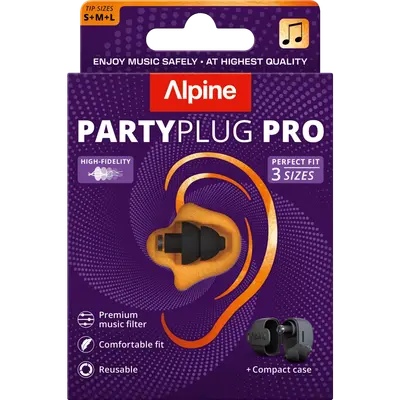 PartyPlug Pro Oordoppen Black 1 Paar