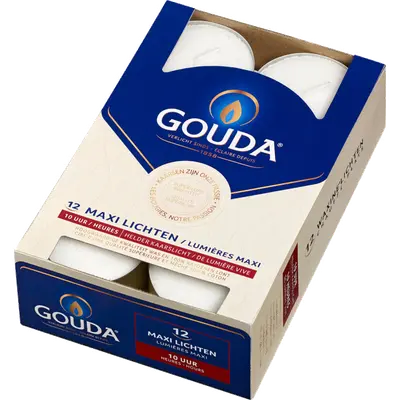 Waxinelichten maxi helder 10 uur