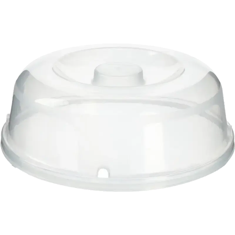 magnetrondeksel - rond - diameter 27 cm - transparant - kunststof vet-/spattenbescherming - premium opbergoplossing - duurzaam - moderne huisorganisatie