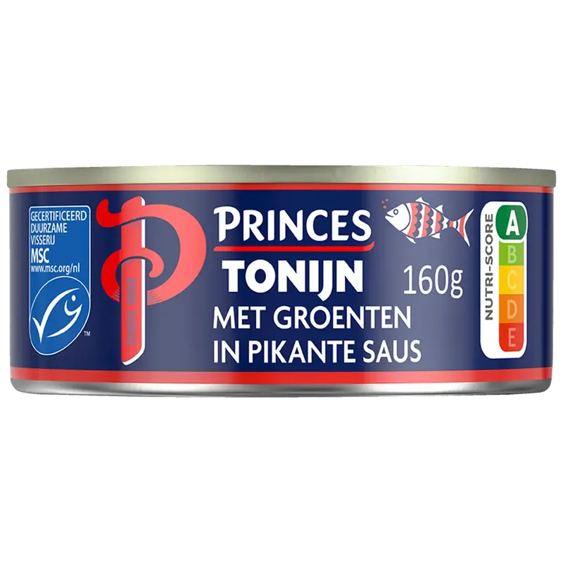 tonijn met groenten in pittige saus - 160 g