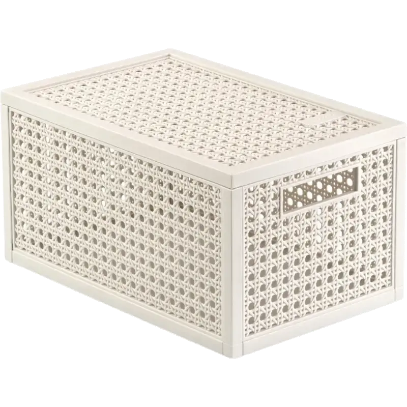 Kaya opbergmand - 7 liter - 18,8 x 30 x 15,4 cm - Wit - Premium opbergoplossing, duurzaam kunststof, moderne huisorganisatie