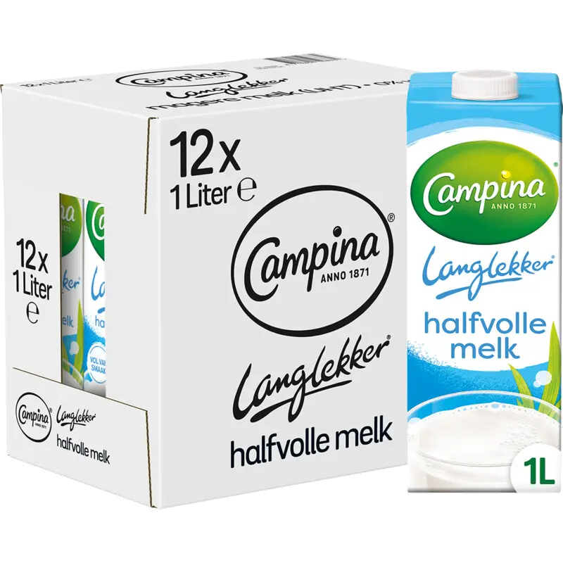 Houdbare halfvolle melk langlekker