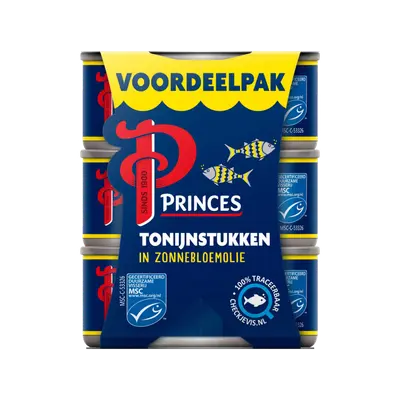 Tonijnstukken in zonnebloemolie 3/1
