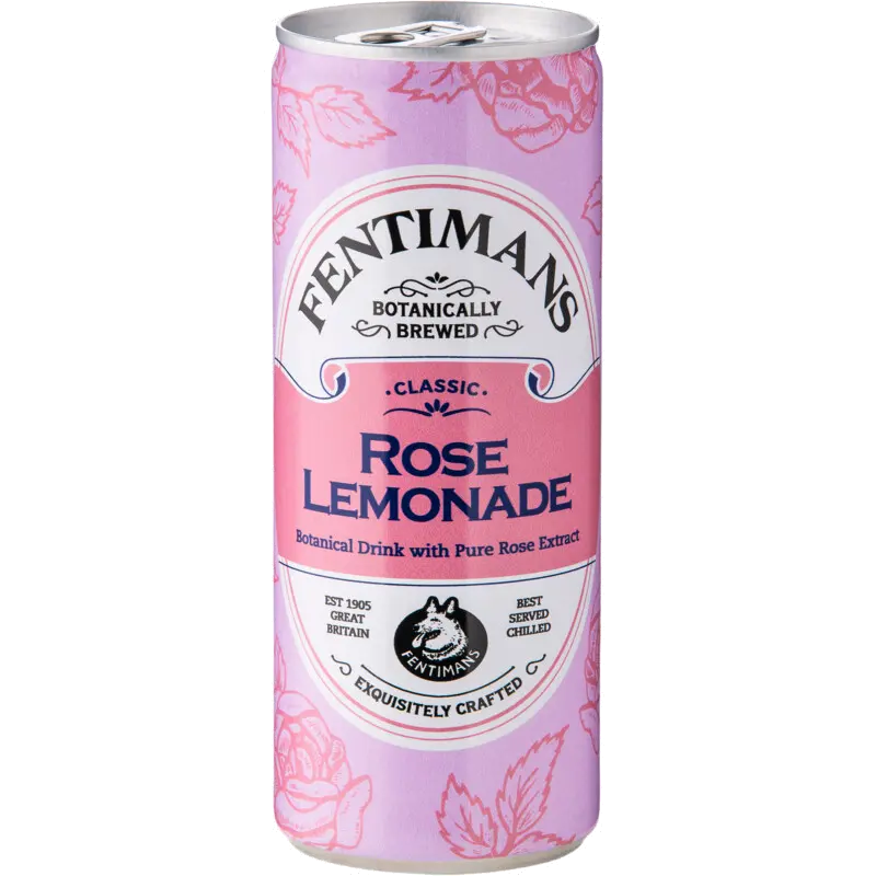 Rose lemonade blik