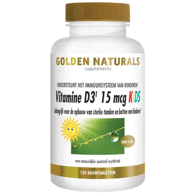 Vitamine D3 15 mcg Kids Kauwtabletten