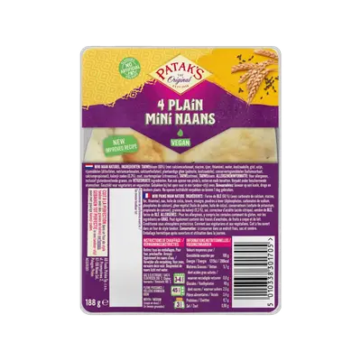 Mini naan naturel
