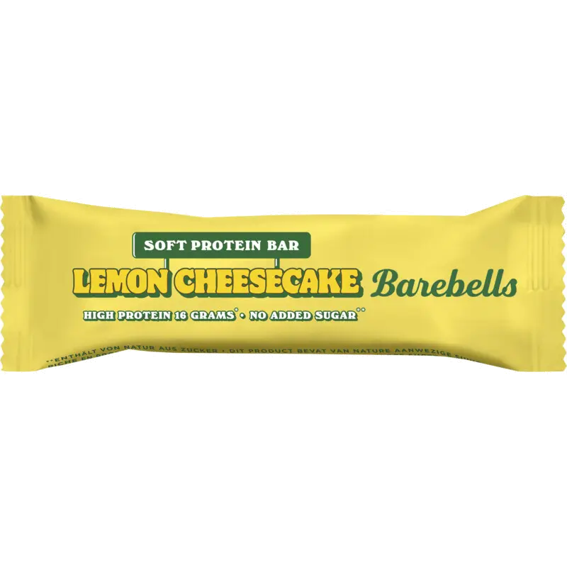 Soft protein bar lemon cheesecake