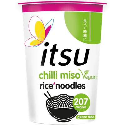 Chili miso rice noodles
