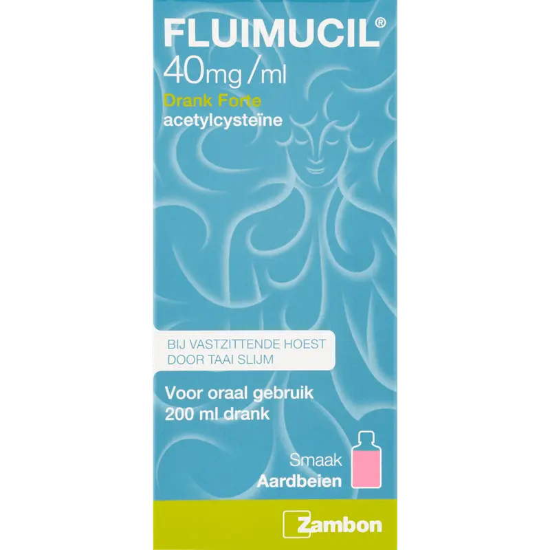 20 MG/ML Forte Hoestdrank Aardbeismaak