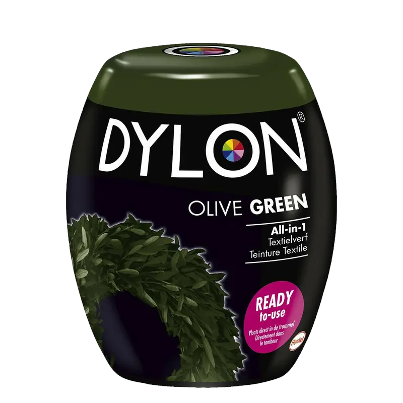 2x Dylon Textielverf Olive Green