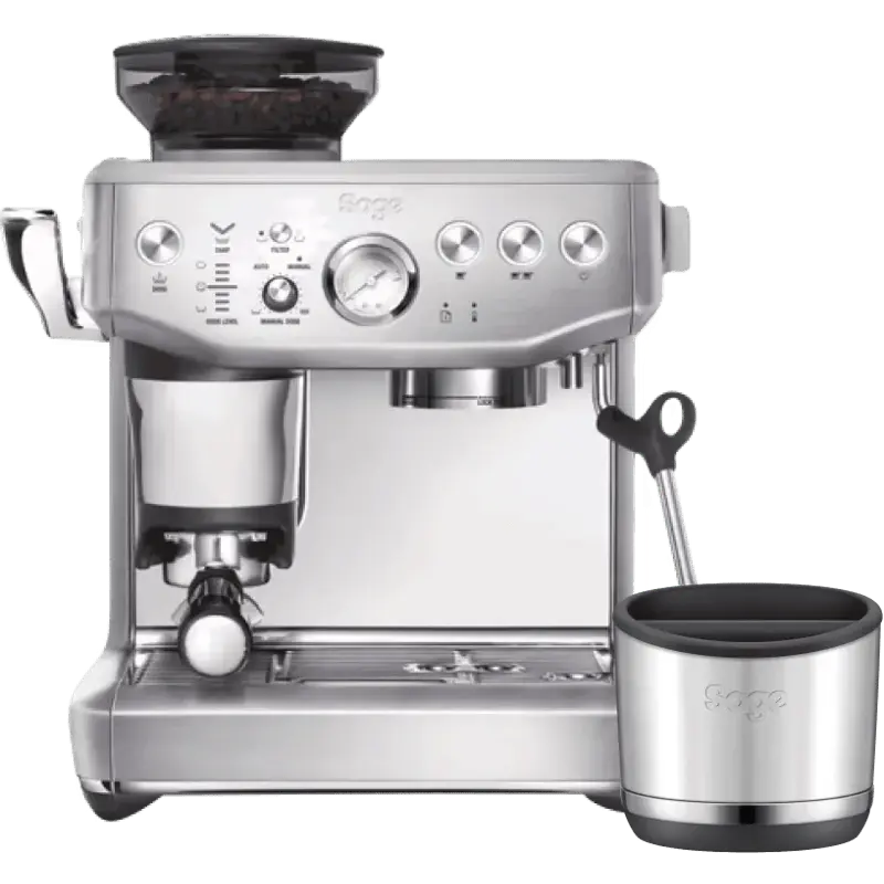 Barista Express Impress Brushed Stainless Steel + uitklopbak