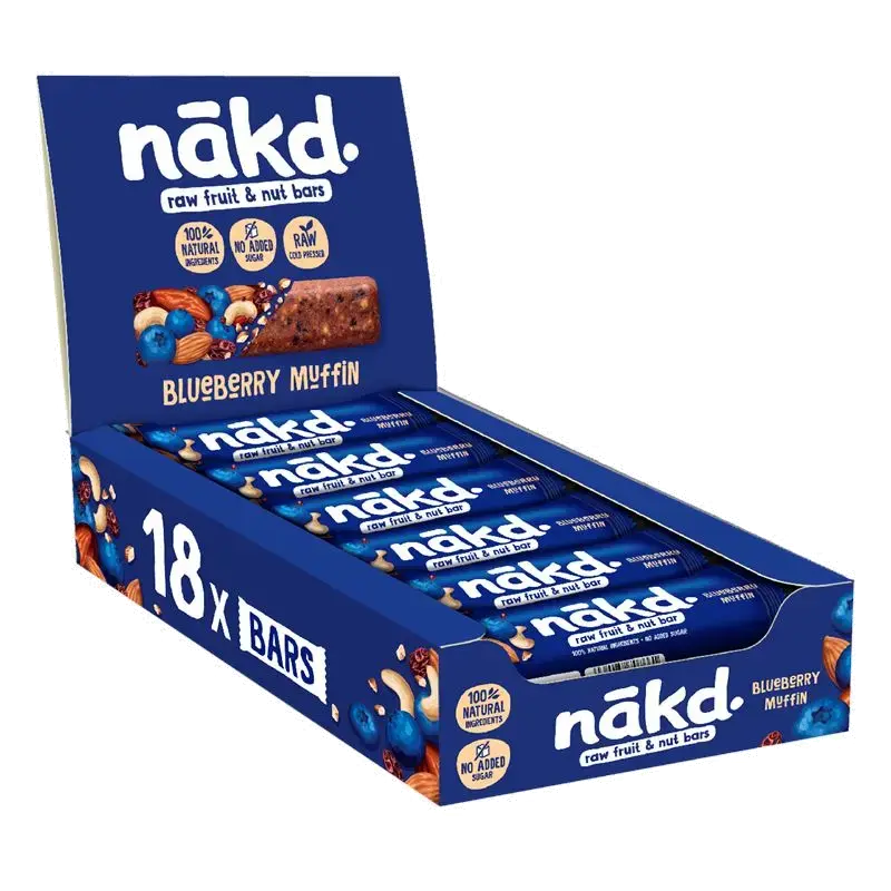 Nakd Fruitrepen Met Noten Blueberry Muffin 18 x 35 g