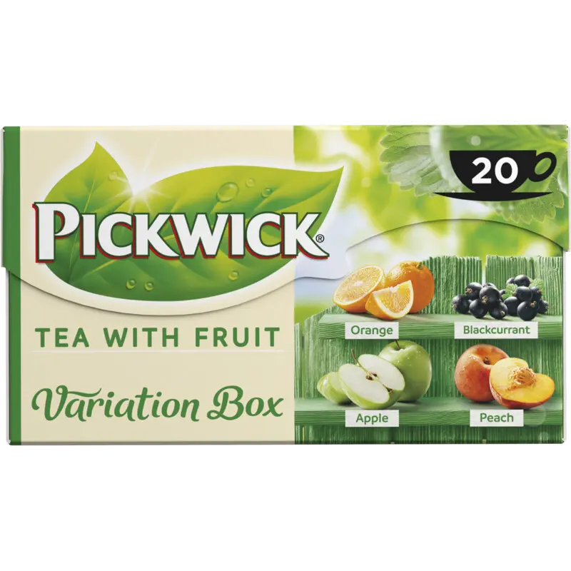 Vruchtenthee fruitvariatie groen kop 20 zakjes