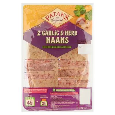 Naan knoflook en koriander