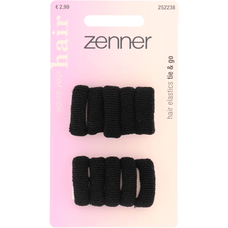 Elastieken Rollup Zwart 10