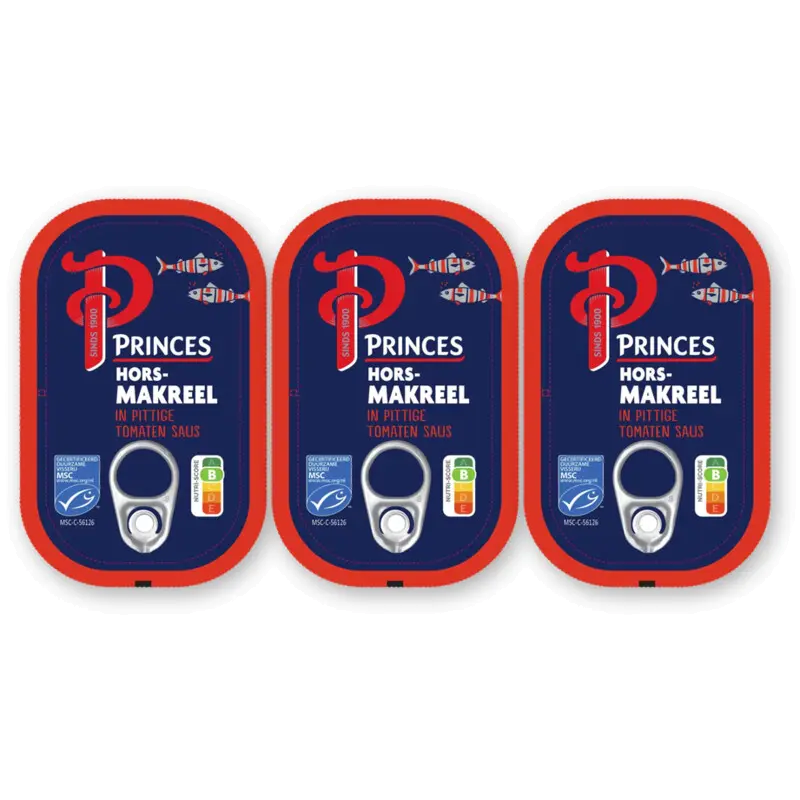 Horsmakreel in tomatensaus 3-pack
