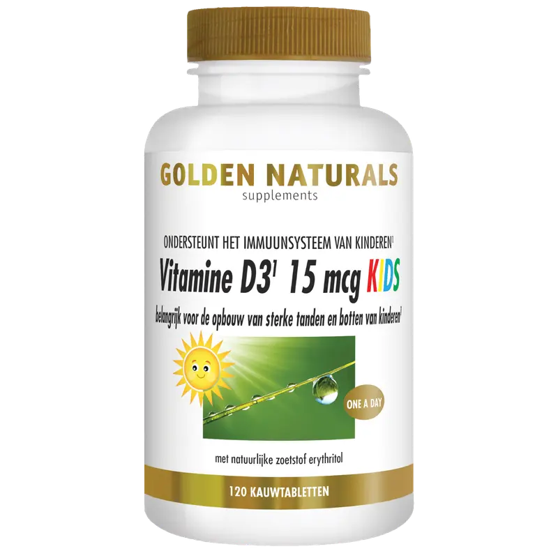 Vitamine D3 15 mcg Kids Kauwtabletten