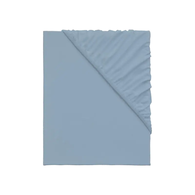 Jersey hoeslaken 140-160 x 200 cm (Blauw)