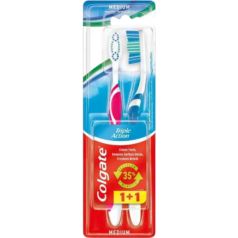 Tandenborstels Triple Action 2 stuks
