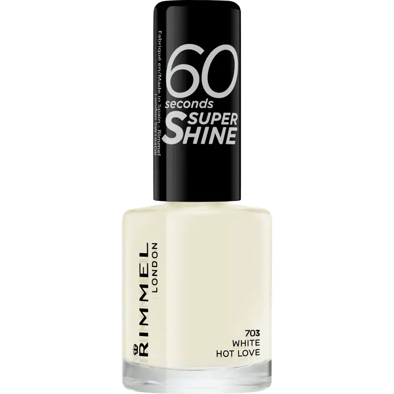 60 Seconds SuperShine Nagellak 703 White Hot Love 8 ML