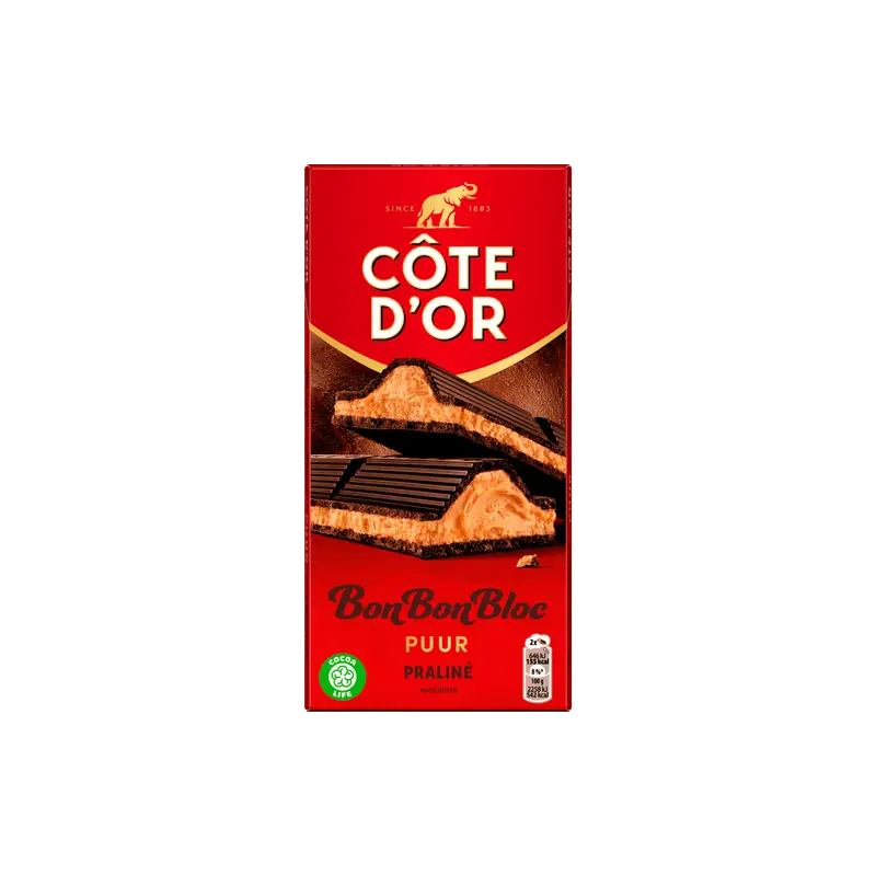 Bonbonbloc praline puur