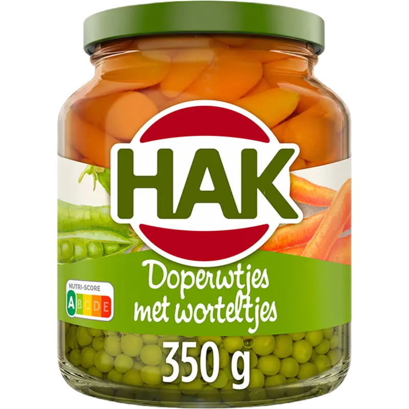 Doperwtjes met worteltjes extra fijn