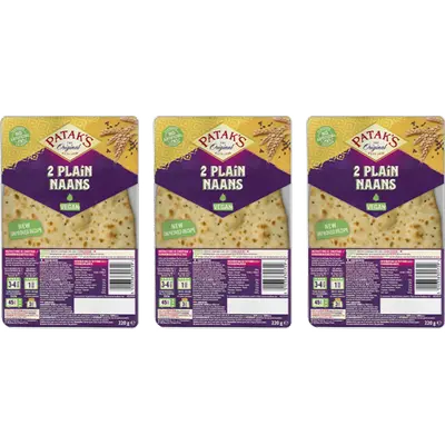 Naan plain 3-pack