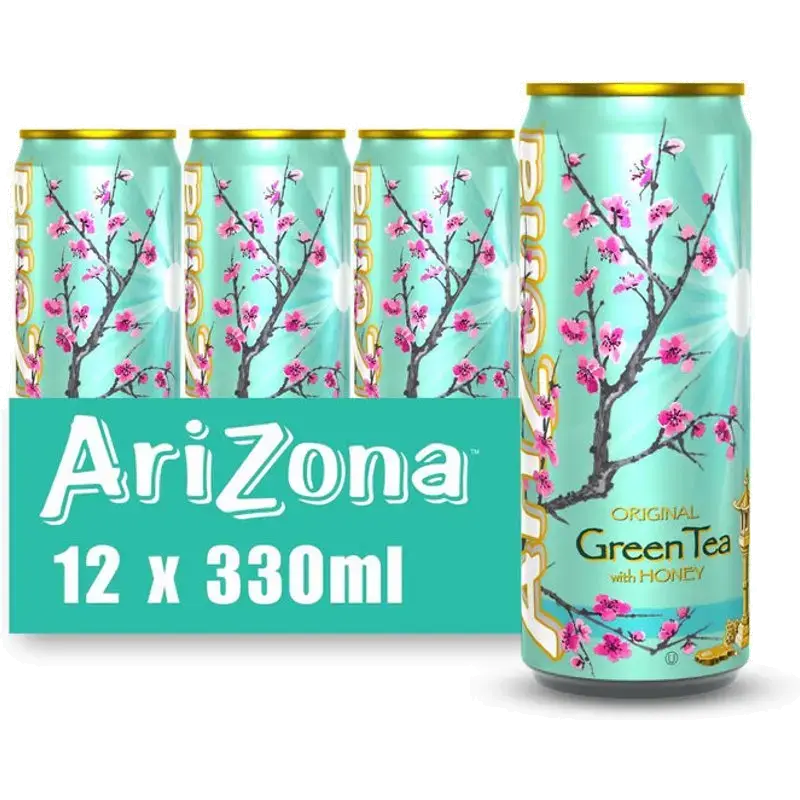 originele groene thee met honing - 12 x 330 ml