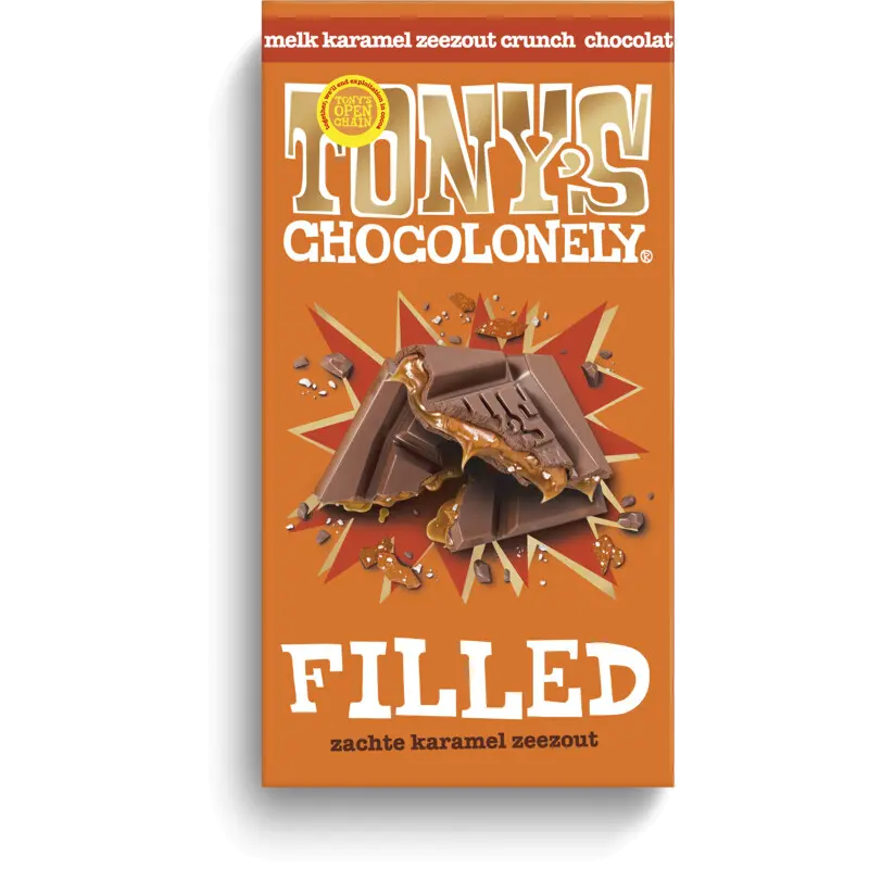 Filled melk karamel zeezout crunch