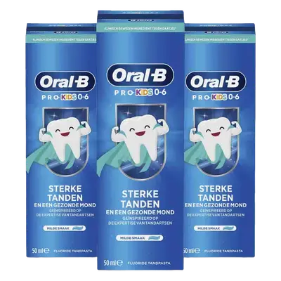 3x Oral-B Tandpasta Kids Pro Soft
