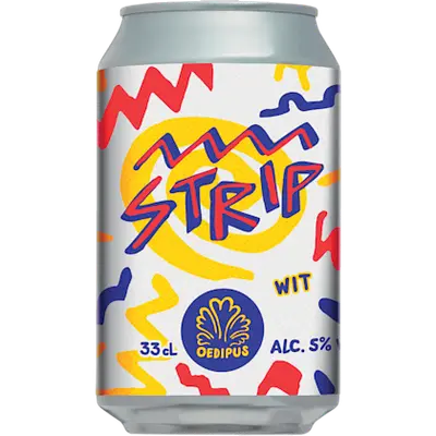 Strip witbier blik