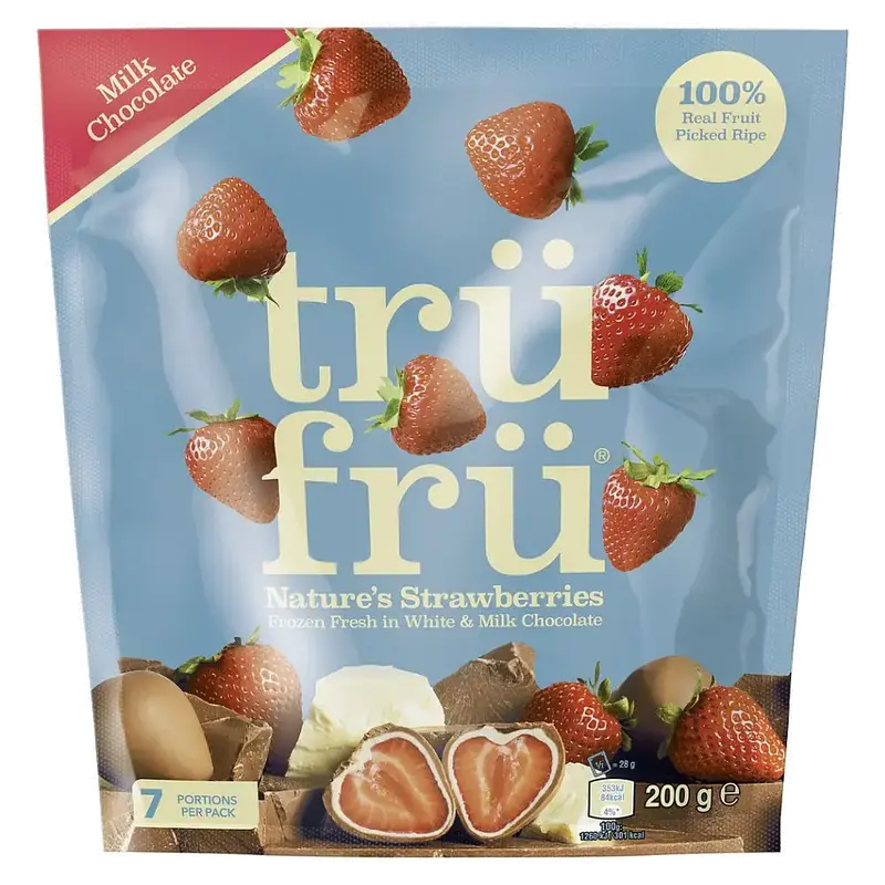 Aardbei wit en melk chocolade