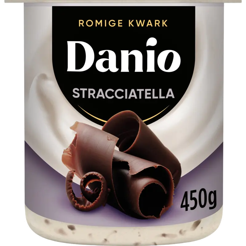 Romige kwark stracciatella