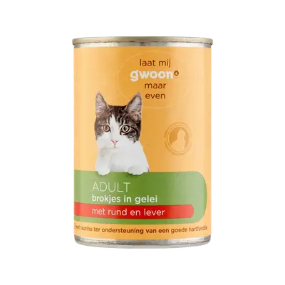 brokjes in gelei met rund & lever 405 g