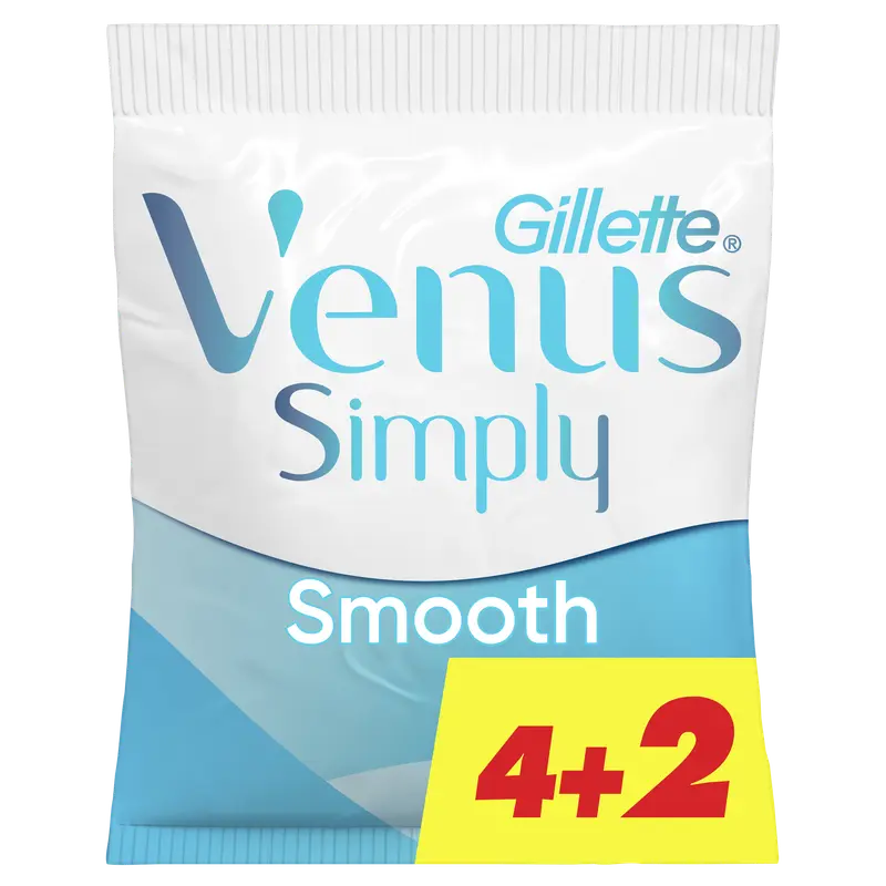 Simply Smooth Wegwerpmesjes 4+2 stuks