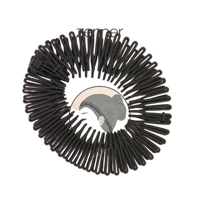 Diadeem Zig Zag Zwart 2