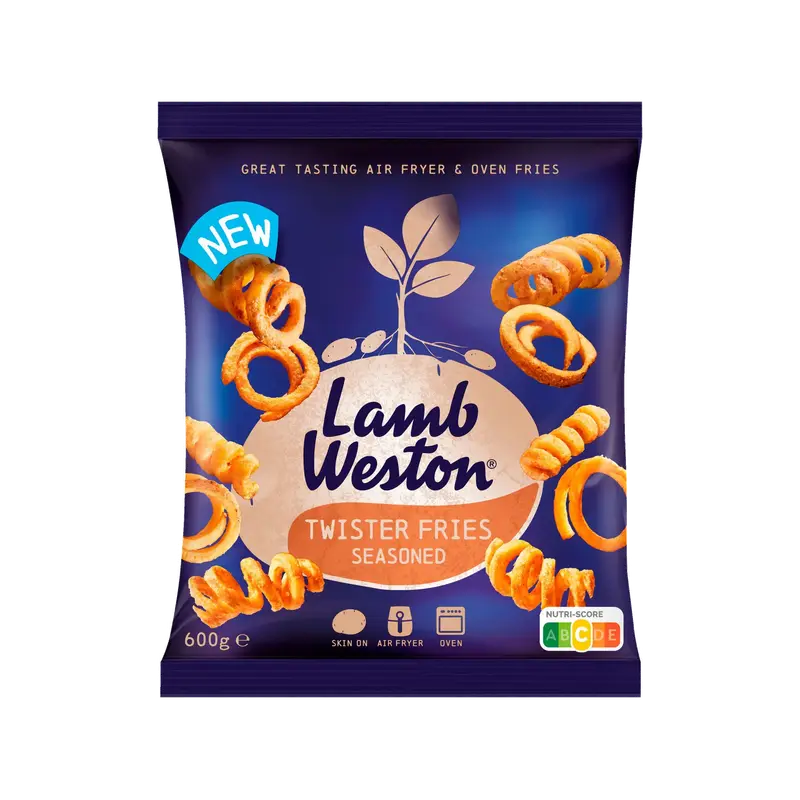 Twister fries seasoned